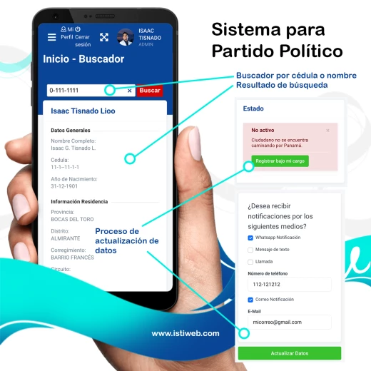 Sistema para partido Político