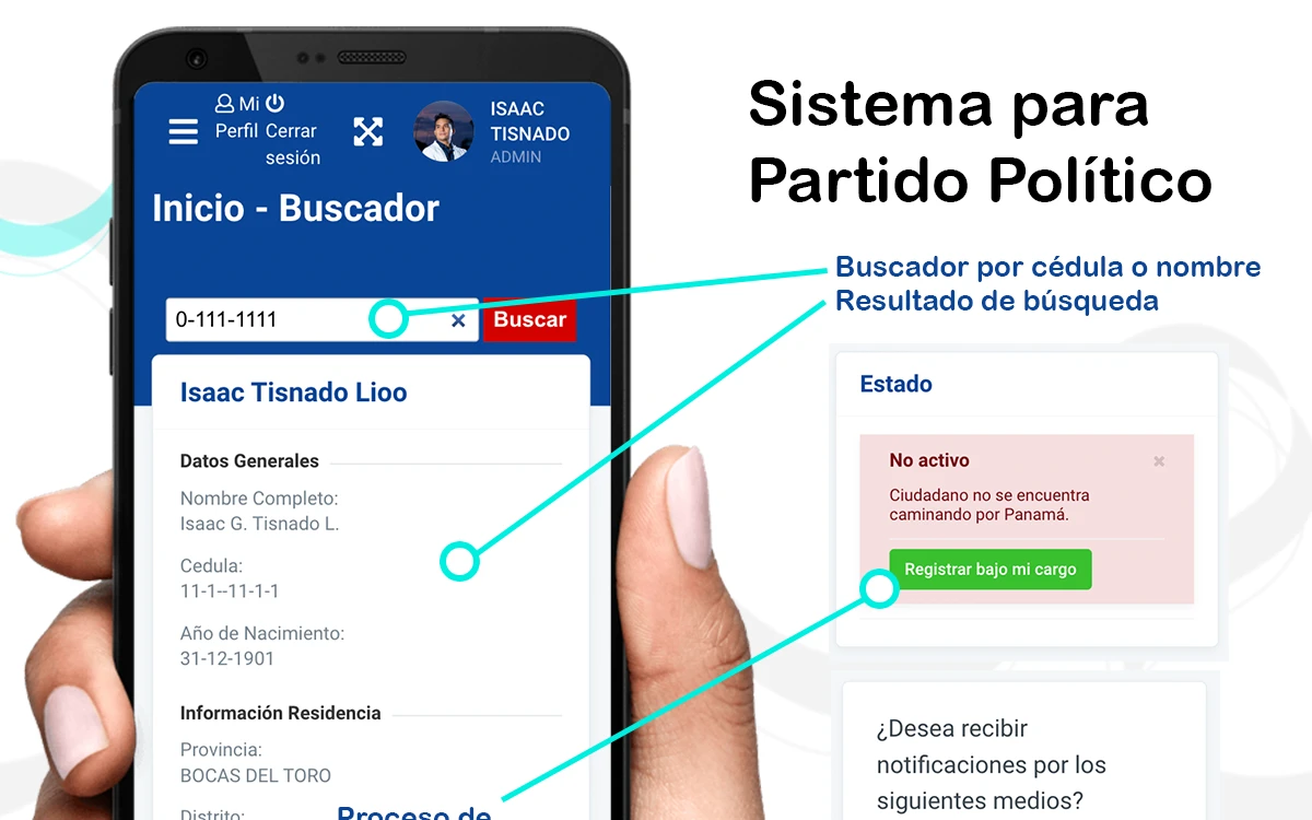 Sistema para partido Político