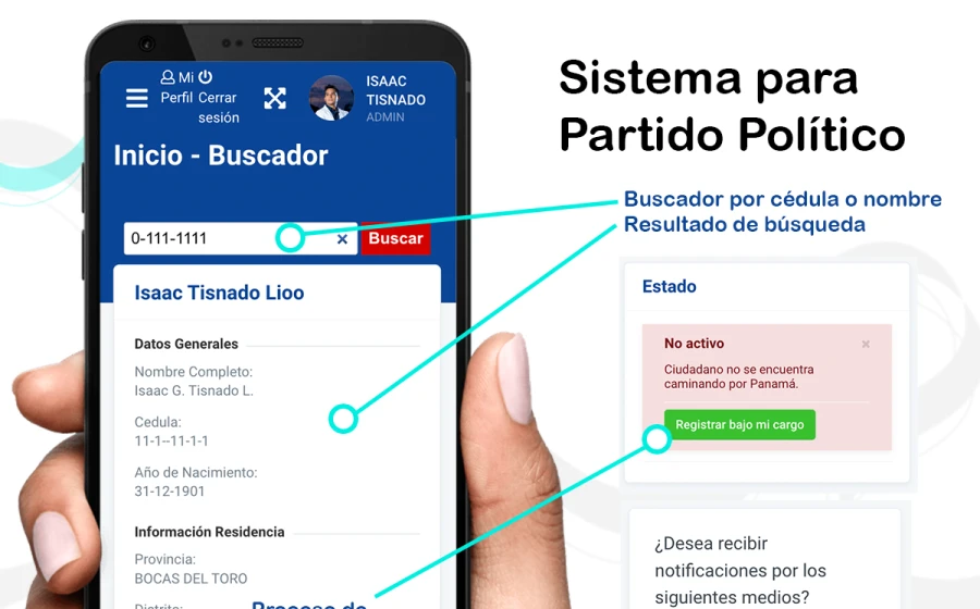 Sistema para partido Político