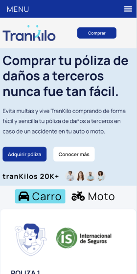 Trankilo póliza de daños en Panamá