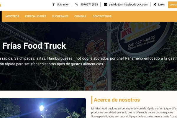 Mr. Frías Food Truck - Comida