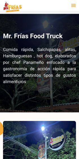 Mr. Frías Food Truck - Comida