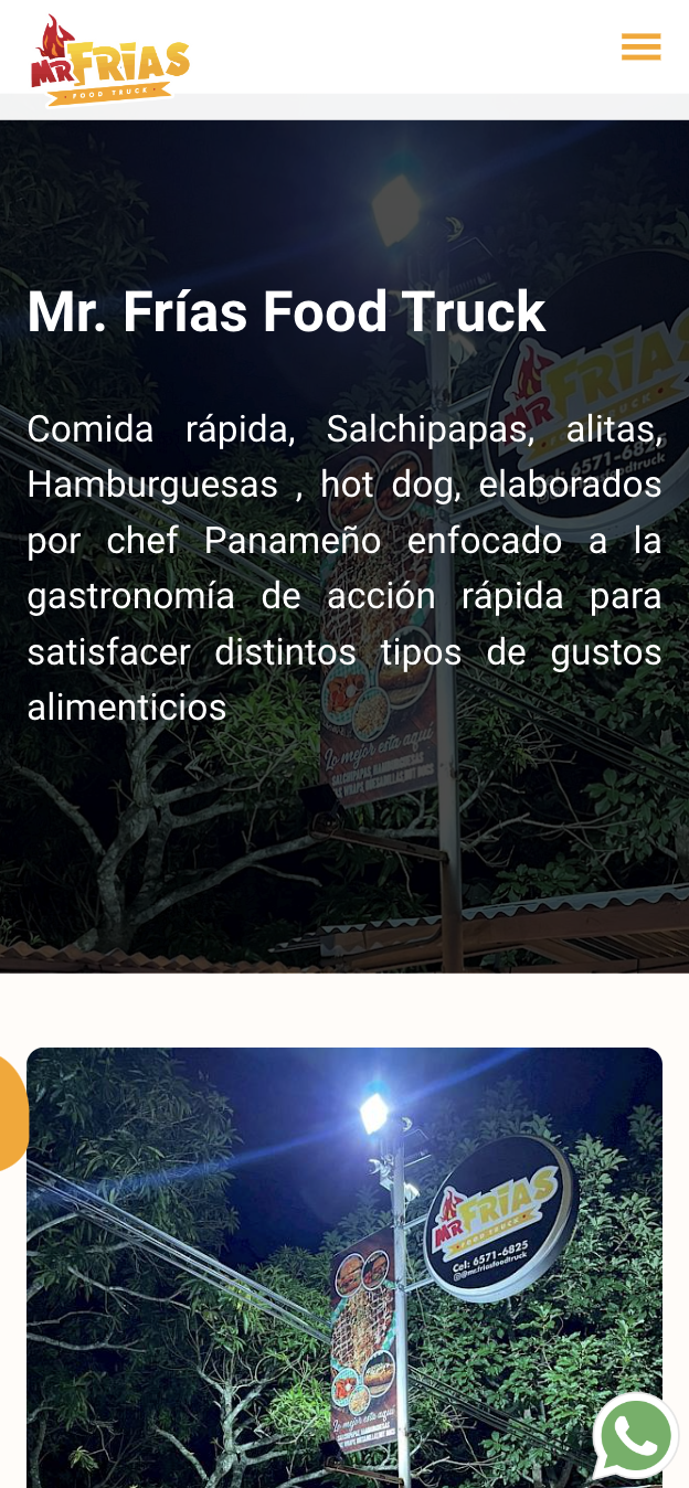 Mr. Frías Food Truck - Comida