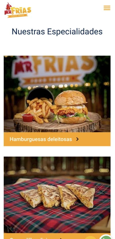 Mr. Frías Food Truck - Comida