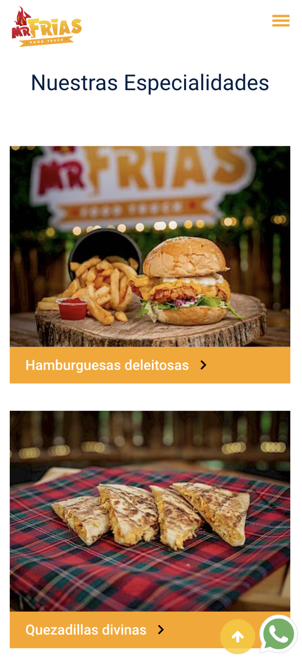 Mr. Frías Food Truck - Comida