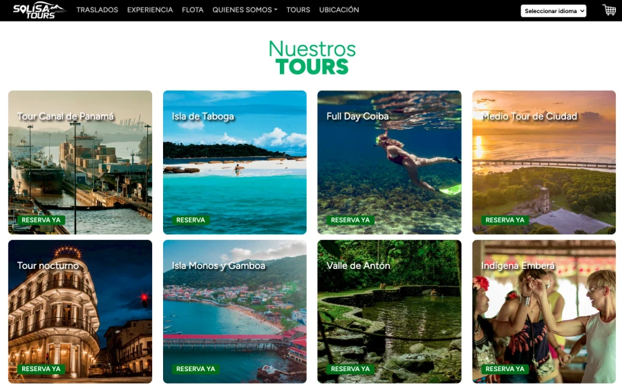 Solisa Tours Panama - Sitio web de turismo en Panamá