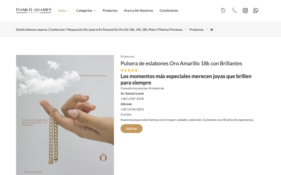 Danilo Adames Joyería en Panamá