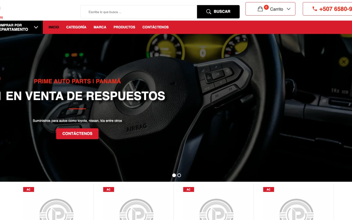 Prime Auto Parts - Venta de piezas para carros en Panamá