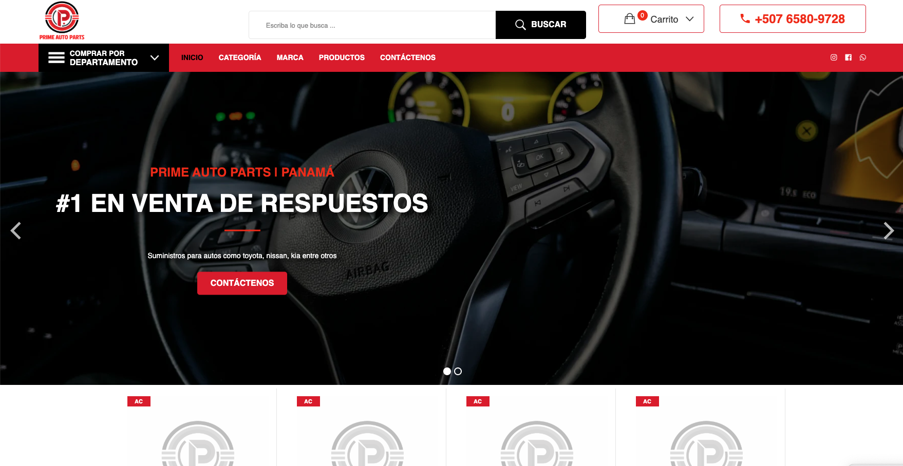 Prime Auto Parts - Venta de piezas para carros en Panamá