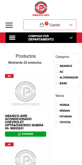 Prime Auto Parts - Venta de piezas para carros en Panamá