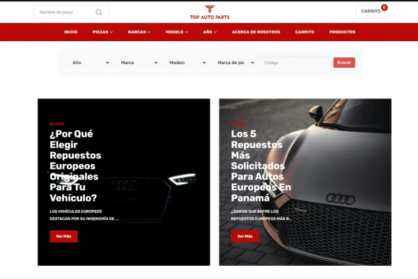 Top Auto Part de Panamá- Ventas de Repuestos Europeos