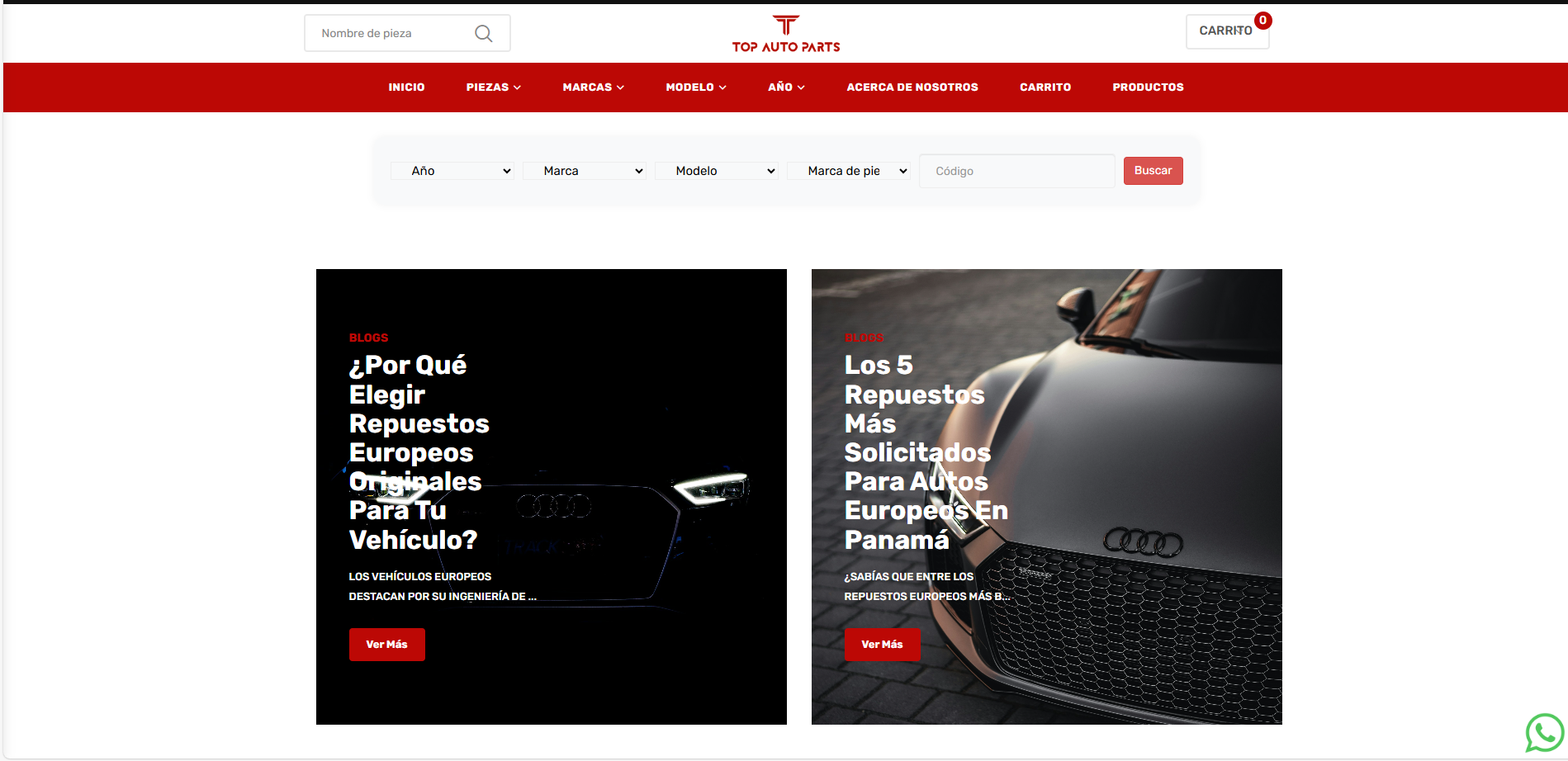Top Auto Part de Panamá- Ventas de Repuestos Europeos