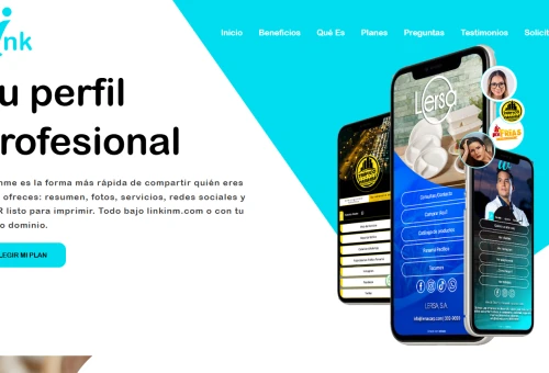 Linkinm | Tu bioperfil profesional en minutos