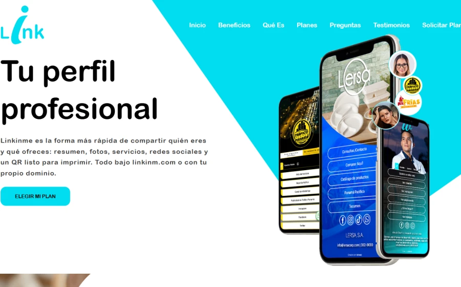 Linkinm | Tu bioperfil profesional en minutos