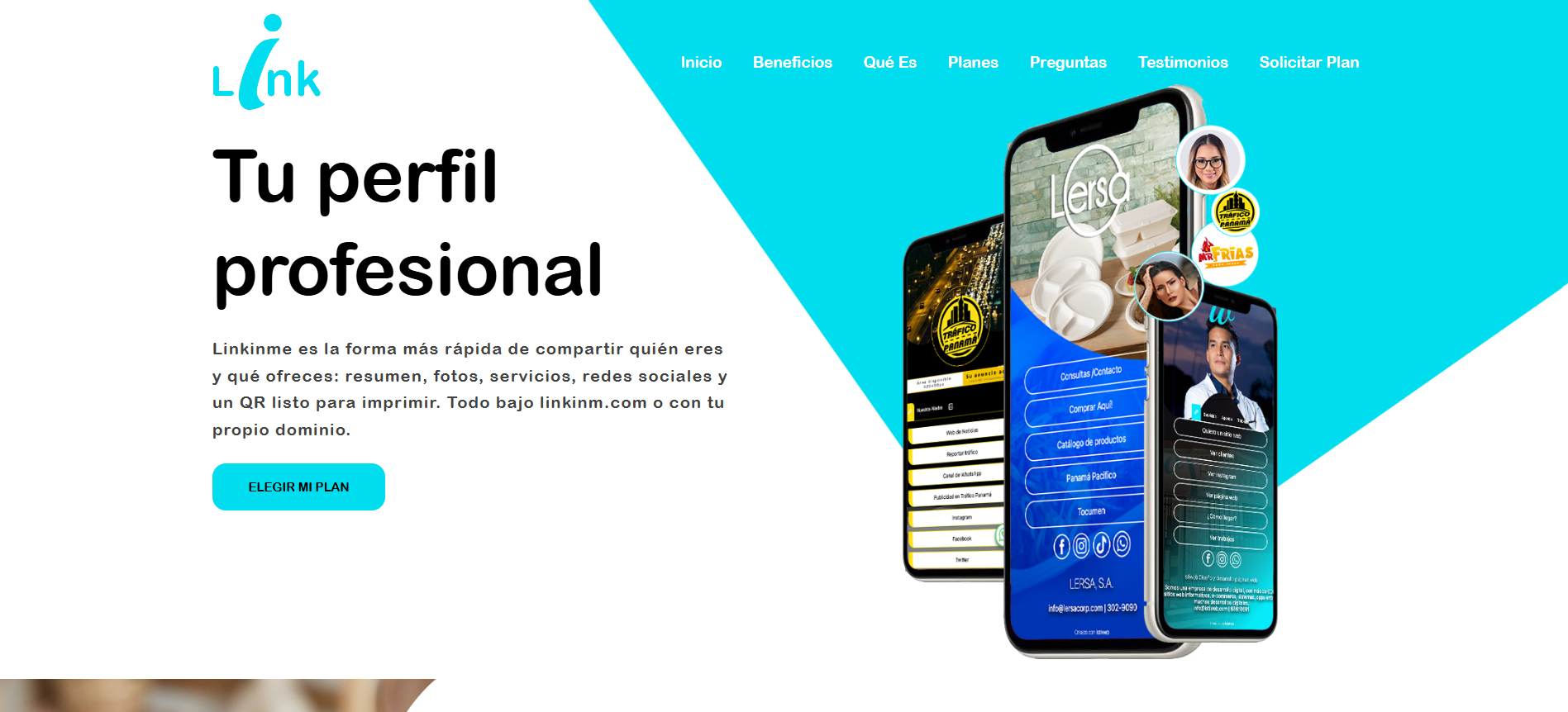 Linkinm | Tu bioperfil profesional en minutos