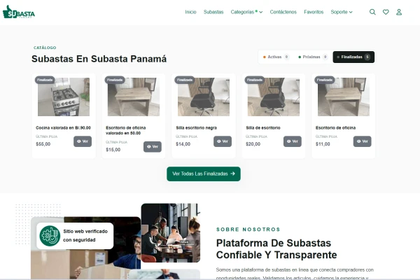 Subastas en Panamá - Portal de subastas