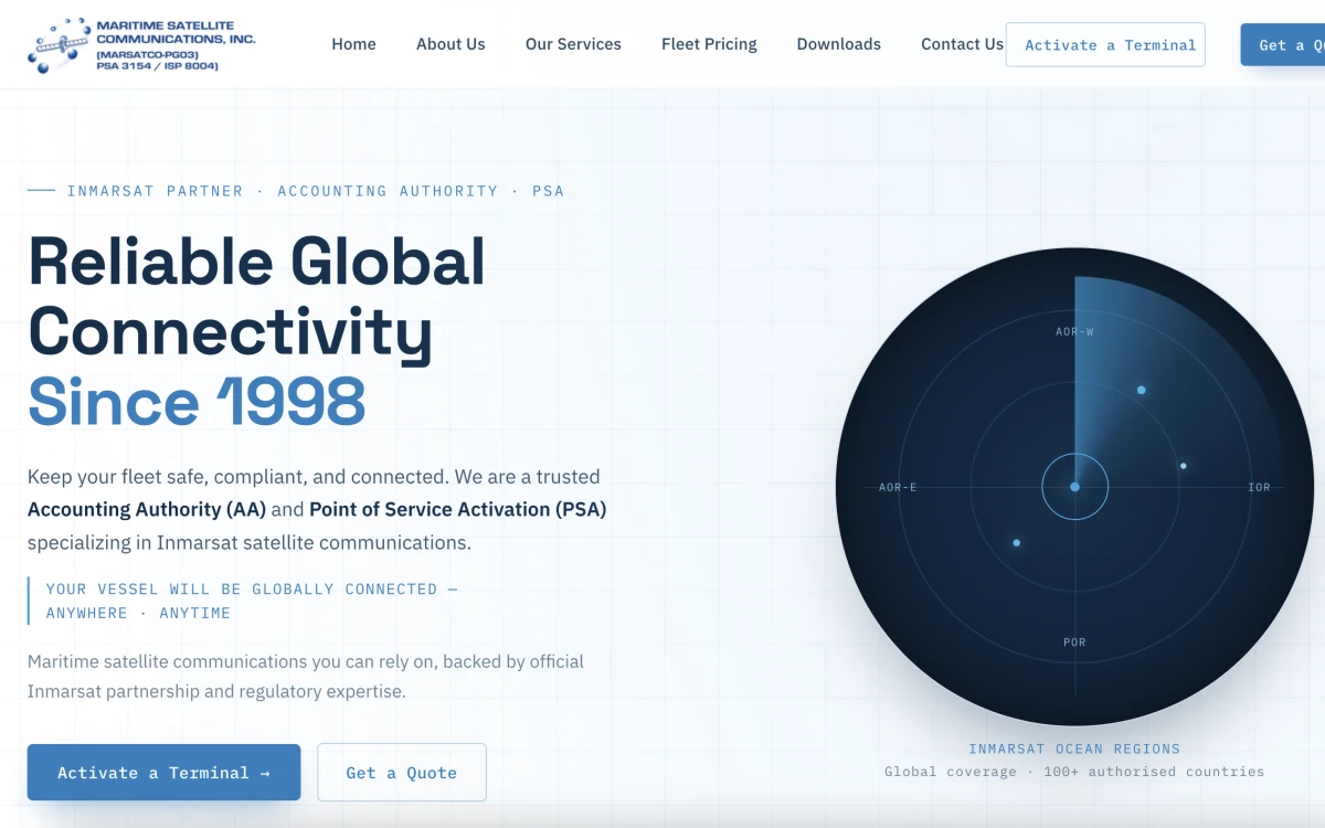 Maritime Satellite Communications, Inc. | Inmarsat Accounting Authority  PSA — Panama