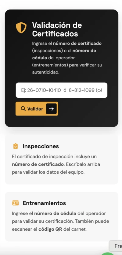 ARKEJO - Inspección y certificación de equipos de izaje en Panamá